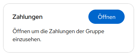 Kachel für Zahlungen